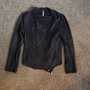 Stretchy Black suede moto jacket from Stitch Fix